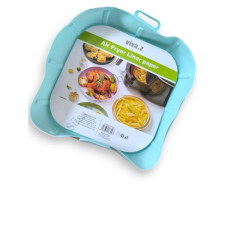 Szögletes szilikon Air Fryer sütőforma (19*19cm, 4,5 cm magas) edény