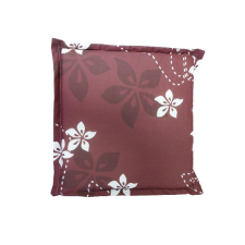  Szögletes ülőpárna bordó fehér virágos lakástextília