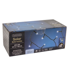 Szolár fényfüzér 100 LED-es hideg dekorációs kellék