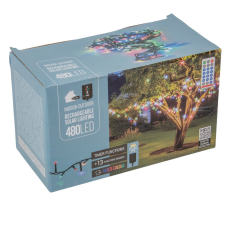  Szolár fényfüzér 480 LED-es multi dekorációs kellék