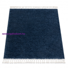 Szőnyeg BERBER 9000 square sötétkék Rojt shaggy 160x160 cm lakástextília