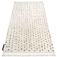 Szőnyeg BERBER SYLA B752 pontok krém Rojt shaggy 200x290 cm lakástextília