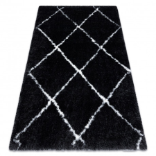 Szőnyeg FLUFFY 2373 shaggy lugas - antracit / fehér 160x220 cm lakástextília
