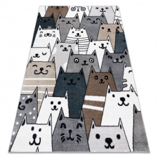 Szőnyeg FUN Gatti gyerekeknek, macskák, állatok színes 120x170 cm lakástextília