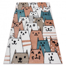 Szőnyeg FUN Gatti gyerekeknek, macskák, rózsaszín 200x290 cm lakástextília