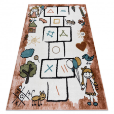  Szőnyeg FUN Hop gyerekeknek, ugróiskola, állatok rózsaszín 140x190 cm lakástextília