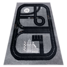 Szőnyeg FUN Track gyerekeknek, utca, város szürke 120x170 cm lakástextília