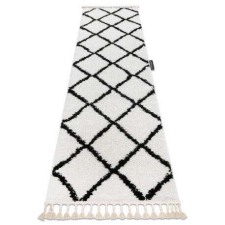 Szőnyeg, futószőnyeg BERBER CROSS fehér -80x300 cm lakástextília