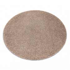 Szőnyeg SOFFI kör shaggy 5cm bézs kerék 80 cm lakástextília
