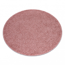  Szőnyeg SOFFI kör shaggy 5cm rózsaszín kerék 160 cm lakástextília