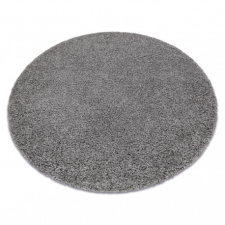  Szőnyeg SOFFI kör shaggy 5cm szürke kerék 120 cm lakástextília