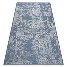 Szőnyeg Structural SOLE D3811 Dísz lapos szövött kék / bézs 160x220 cm lakástextília