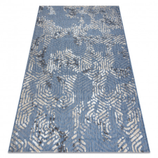 Szőnyeg Structural SOLE D3841 hexagoane lapos szövött kék / bézs 160x220 cm lakástextília
