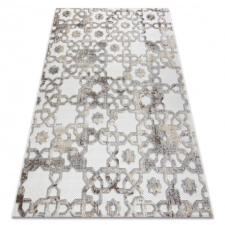 Szőnyeg Structural SOLE D3882 Dísz lapos szövött bézs / szürke 120x170 cm lakástextília