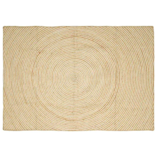  Szőnyeg Természetes és Fehér 200 x 290 cm Juta lakástextília