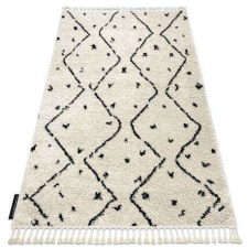  Szőnyeg TETUAN B751 cikcakk krém Rojt shaggy 160x220 cm lakástextília