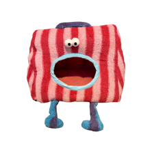  Szörnyecske” kuckóágy – puha plüss fekhely kutyáknak és macskáknak szállítóbox, fekhely kutyáknak