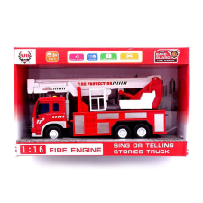 Szoti Tűzoltóautó - elemes - dobozban - 47768 autópálya és játékautó
