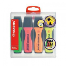 SZÖVEGKIEMELŐ 4-ES KÉSZLET 70/4 STABILO BOSS filctoll, marker