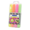  Szövegkiemelő készlet, 1-5mm, rugalmas vágott hegyű, Centropen 8542, 4 klf. szín