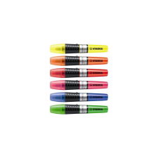 Szövegkiemelő készlet 2-5mm, vágott hegyű STABILO Luminator, 6 klf. szín filctoll, marker