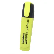  Szövegkiemelő vágott hegyű, lapos test Keyroad Fluo neon sárga filctoll, marker