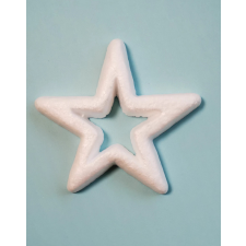  Sztirol Csillag üres - 10 cm dekorációs kellék