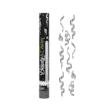 Születésnap Ezüst Streamers konfetti kilövő 40 cm party kellék