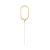 Születésnap Gold, Arany 0-ás csillagszóró 17 cm