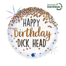 Születésnap Happy Birthday Dick Head fólia lufi 46 cm party kellék