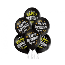 Születésnap Happy Birthday Pastel léggömb, lufi 6 db-os 12 inch (30cm) party kellék