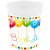 Születésnap Happy Birthday Streamers pohár, műanyag 250 ml