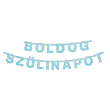  Születésnapi banner – Boldog szülinapot felirattal – Kék party kellék