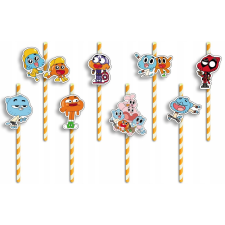  SZÜLETÉSNAPI BARÁTOK JELLEMZŐVEL - GUMBALL GAMBLE GAMBLE GAMBLES SZÜLETÉSNAP - 8 db. party kellék