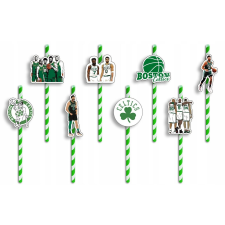 SZÜLETÉSNAPI BARÁTOK JELLEMZŐVEL - NBA CELTICS kosárlabda csapat - 8 db. party kellék