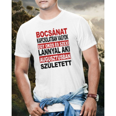  Szülinapi póló férfiaknak - Bocsánat kapcsolatban vagyok