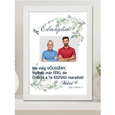 Szülőköszöntő ajándék - Nagy falikép esküvőre grafika, keretezett kép