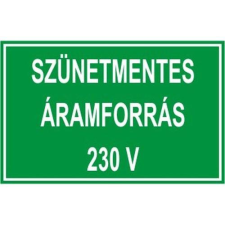  Szünetmentes áramforrás 230V - műanyag, 160*240mm információs tábla, állvány