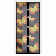  Szúnyogháló ajtóra mágneses, fehér, Pillangók 100×210cm szúnyogháló