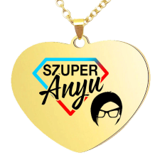 Szuper Anyu – medál több formában, lánccal vagy kulcstartóval nyaklánc