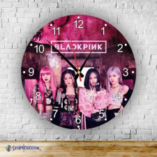 Szupicuccok BlackPink kör alakú üveg falióra falióra