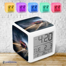 Szupicuccok De Lorean 88 mph színváltós világító ébresztő óra ébresztőóra