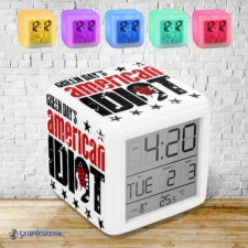Szupicuccok Green Day - American Idiot album színváltós világító ébresztő óra ébresztőóra