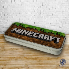 Szupicuccok Minecraft logó fém tolltartó ajándéktárgy