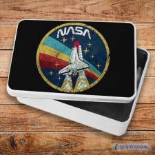 Szupicuccok Nasa retro logó fém szendvicsdoboz (tároló doboz) uzsonnás doboz