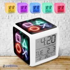 Szupicuccok Playstation Ikonok színváltós világító ébresztő óra ébresztőóra