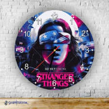 Szupicuccok Stranger Things - 11 kör alakú üveg falióra falióra