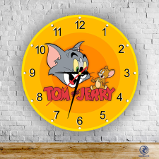Szupicuccok Tom és Jerry - kör alakú üveg falióra falióra