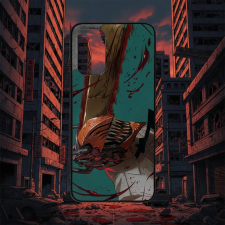 Szupitokok Chainsaw Man - Saw Head Close Up - Xiaomi tok tok és táska