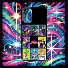 Szupitokok Jojo's Bizarre Adventure  - Character Collage - Xiaomi tok tok és táska